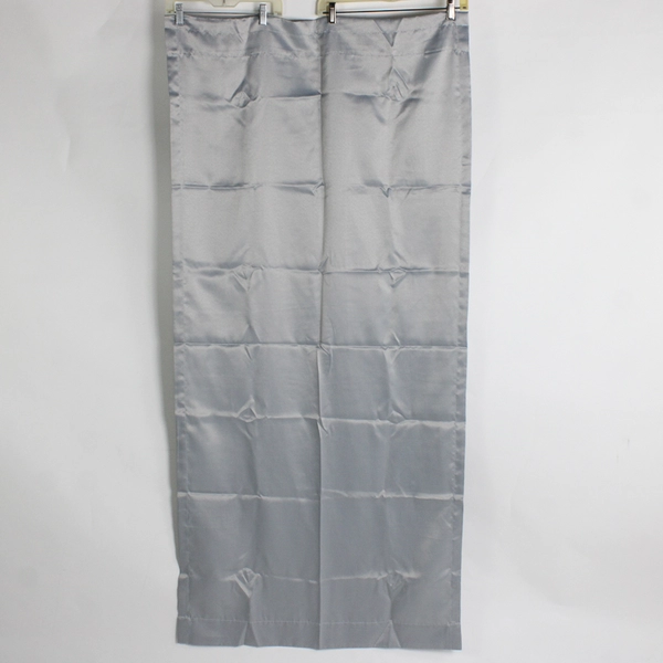 Set of 2 Your Zone Room Darkening Curtain Panels Silver 30"x 63" Rod Pocket