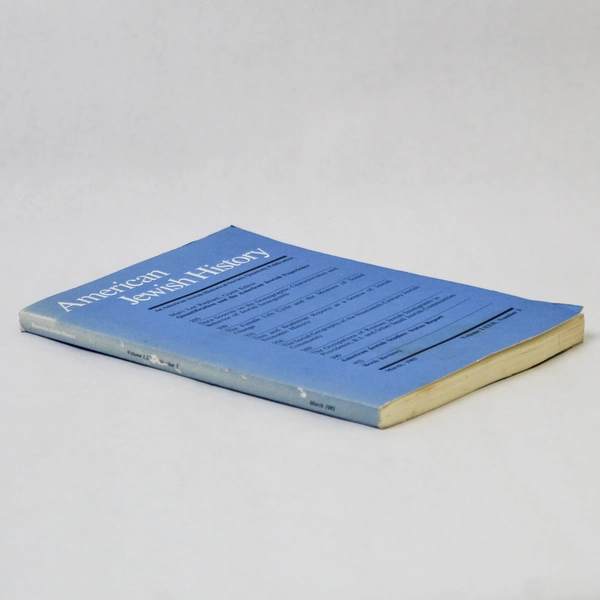 American Jewish History Vol LXXII #3 Vintage 1983 Paperback Collectible