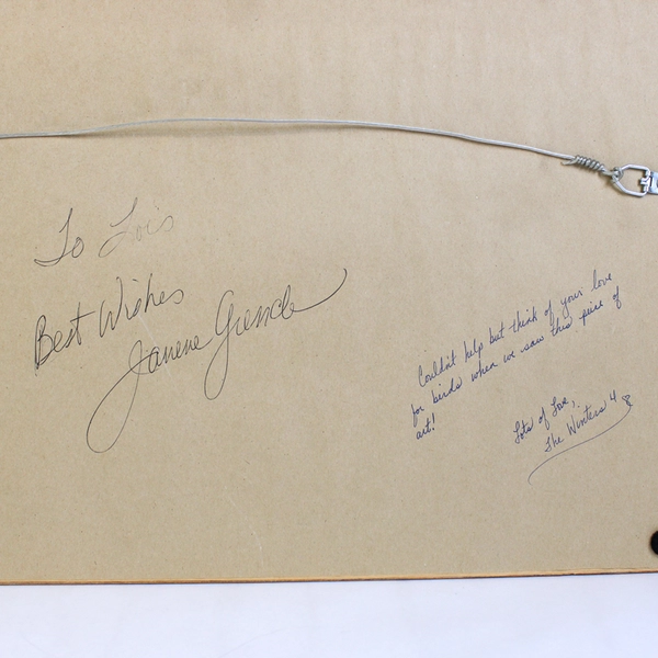 Hummingbird Print Heavy Wooden Framed and Matted Wall Art