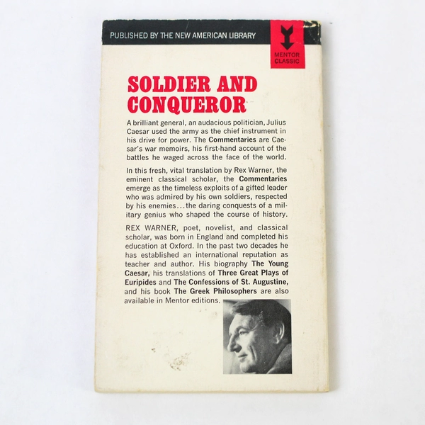 War Commentaries of Caesar by Rex Warner Vintage 1960 Paperback Acceptable