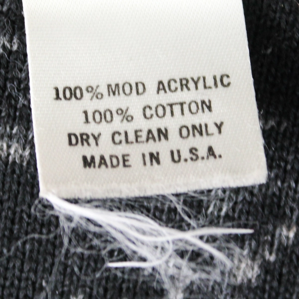 KD Spring Black/Grey Full Zip Fluffy Jacket 100% Cotton Size Small