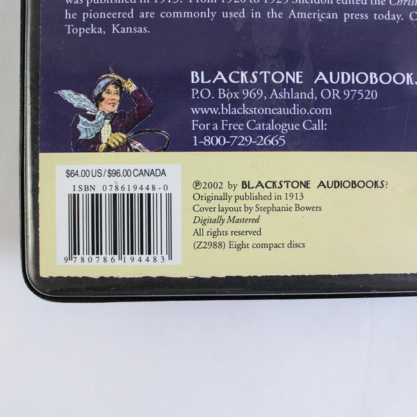 Jesus Is Here Audiobook by Charles M. Sheldon 2002 Blackstone 8 CDs Good