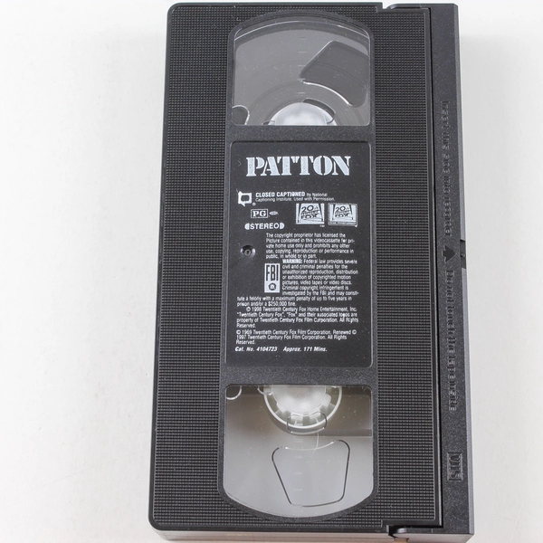 Patton VHS 1997 20th Century Fox George Scott Karl Malden Rated PG