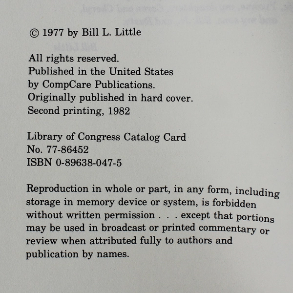 This Will Drive You Sane by Bill L. Little 1982 Self-Help Paperback