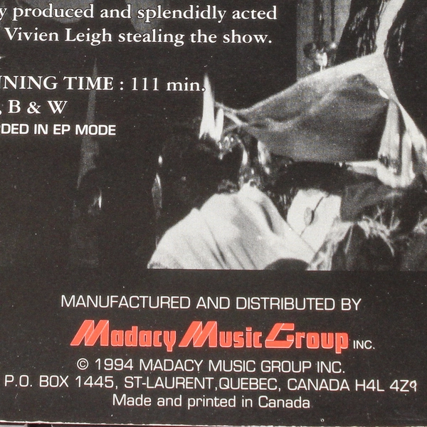 Anna Karenina 1994 VHS Madacy Music Group Collector's Edition Hollywood Classics