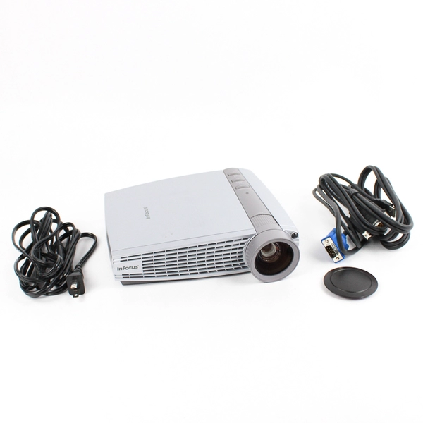 InFocus Projector LP130 w/ Remote, Power Cable, DVI-VGA/USB Cable & Quick Start
