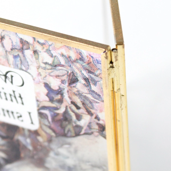 Hinged Cat Tabletop Stained Glass Suncatcher Whenever I Think Of You