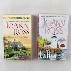 Lot of 2 Vintage JoAnn Ross Paperbacks: Far Harbor & It Happened One Week