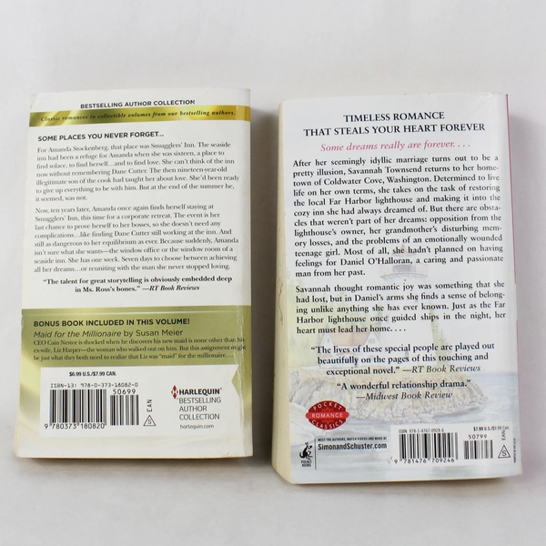 Lot of 2 Vintage JoAnn Ross Paperbacks: Far Harbor & It Happened One Week