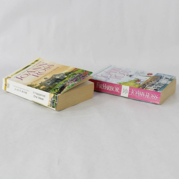 Lot of 2 Vintage JoAnn Ross Paperbacks: Far Harbor & It Happened One Week