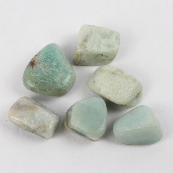 Lot of 6 Amazonite Tumble Stones 100 Grams Total