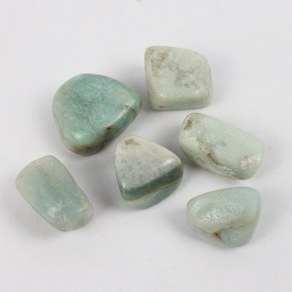Lot of 6 Amazonite Tumble Stones 100 Grams Total