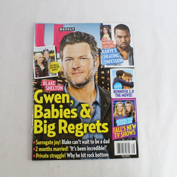 US Weekly Magazine Sept 2021 Blake Shelton Gwen Stefani Pre-owned