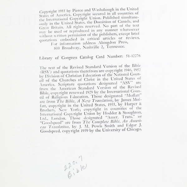 The Interpreter's Bible Volume IV 1955 Hardcover Ex-Library Book