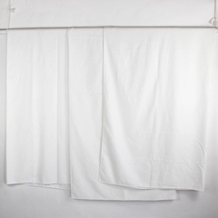 Lot of 3 Unbranded Square 70x70" Tablecloths White Polyester Fabric FLAWED