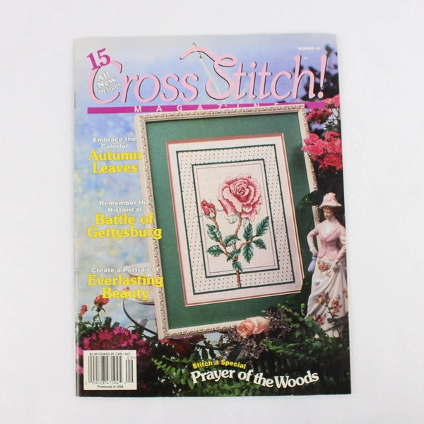 Pink Rose Cross Stitch Magazine # 48 1998