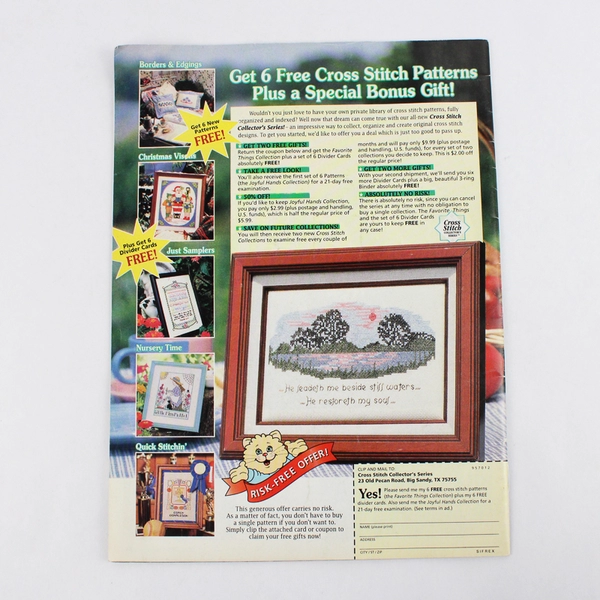 Pink Rose Cross Stitch Magazine # 48 1998