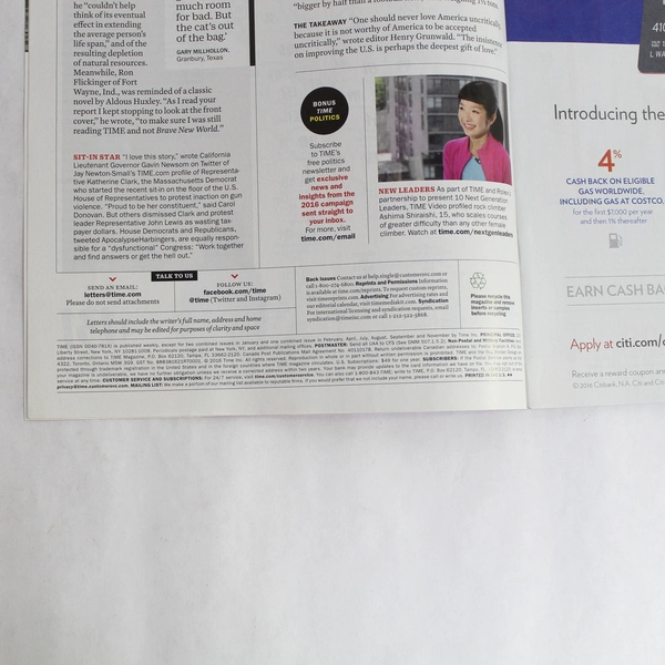 Time Magazine July 2016 Double Issue Vol 188 - Celebrate America