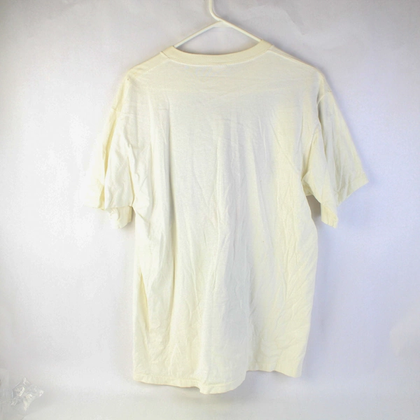 JCPenny White Printed Watercolor Bird Cotton T-shirt Women's Size XL