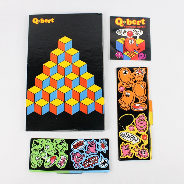Vtg 1983 Colorforms Q*Bert Play Set 667 In Original Box