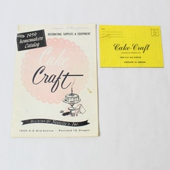 Vintage 1959 Cake Craft Homemakers Catalog & Original Order Envelope