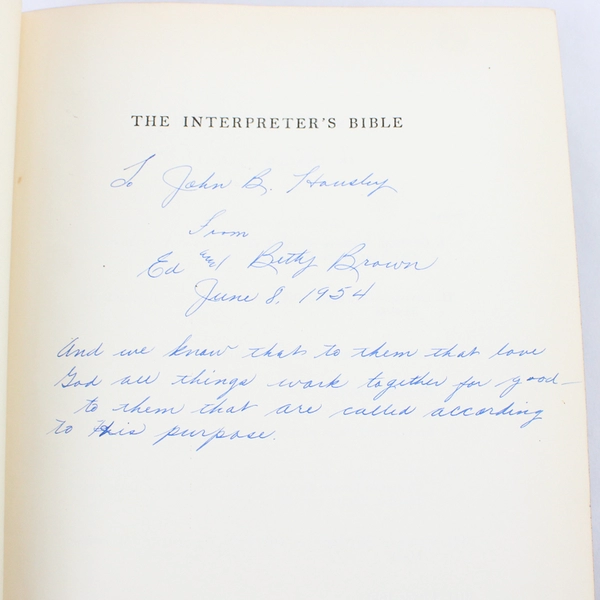 The Interpreter's Bible Volume VIII 1952 Hardcover Ex-Library Book