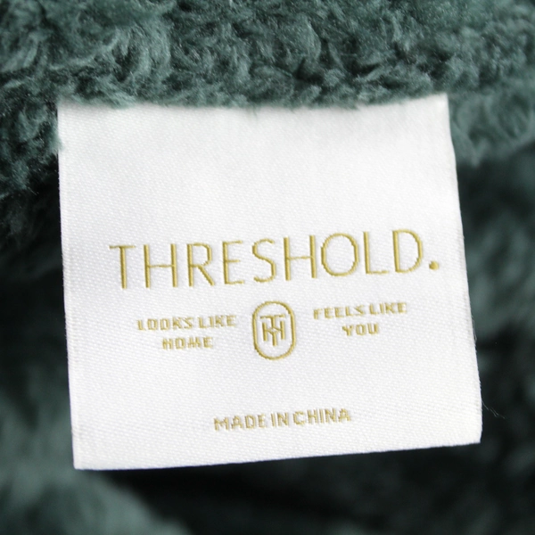 Threshold Green Plush King Size Throw Blanket 90" x 110"