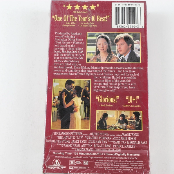 The Joy Luck Club VHS 1993 - Oliver Stone Film - Good Pre-Owned Condition