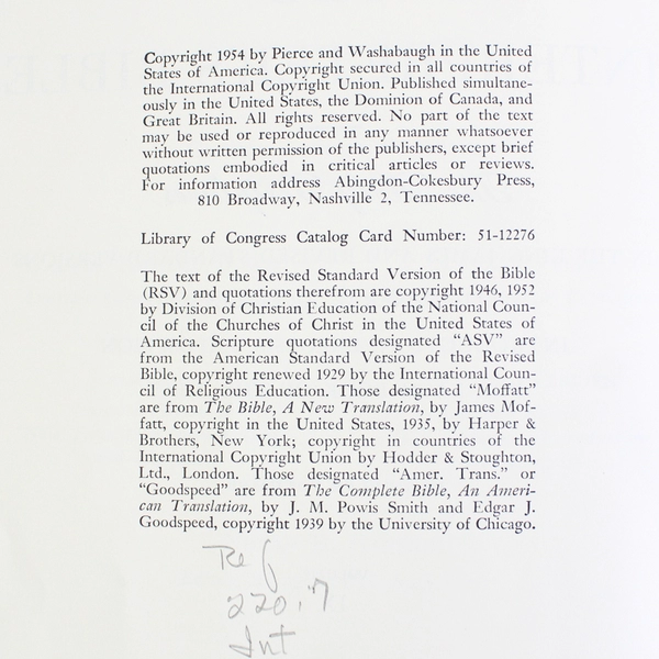 The Interpreter's Bible Volume IX 1954 Hardcover Ex-Library Book