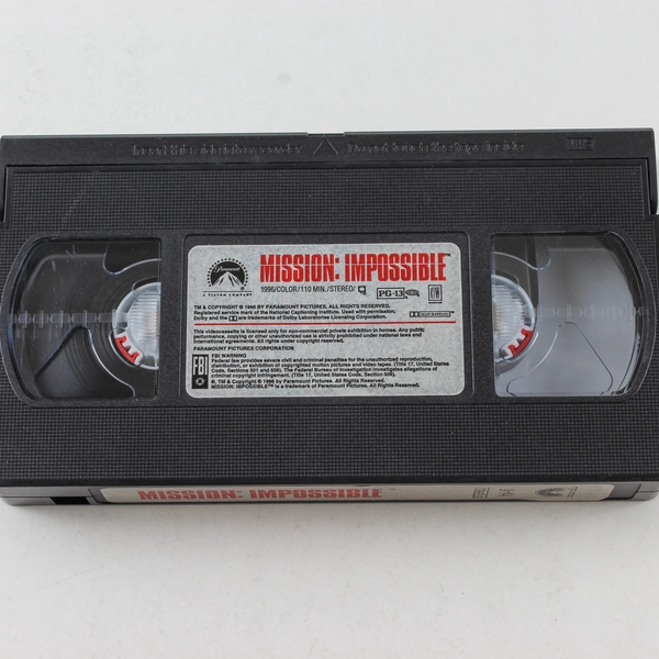 Mission Impossible VHS 1996 Paramount Pictures Tom Cruise Rated PG13
