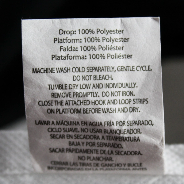 Mainstays Black Queen Sized Bed Skirt 60" x 78"