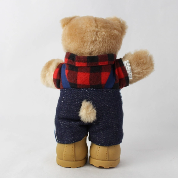 Vintage 1986 Furskins Bear Stuffed Animal 7" Cuddly Figure - Good Condition