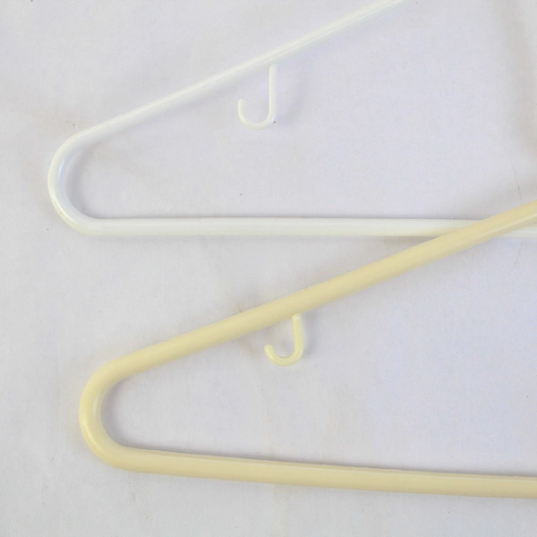Lot of 10 Opaque White Plastic Tops or Bottoms Clothes Hangers