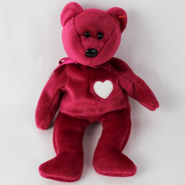 1999 Ty Beanie Babies Valentina Red Bear 9" Plush Toy - No Tag - Retired