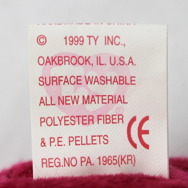 1999 Ty Beanie Babies Valentina Red Bear 9" Plush Toy - No Tag - Retired