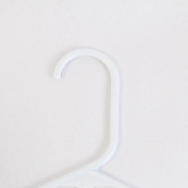 Lot of 10 Opaque White Plastic Tops or Pants Clothes Hangers