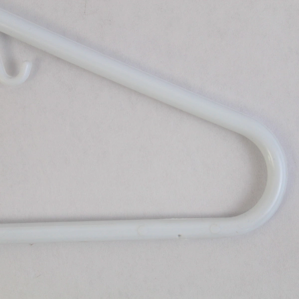 Lot of 10 Opaque White Plastic Tops or Pants Clothes Hangers