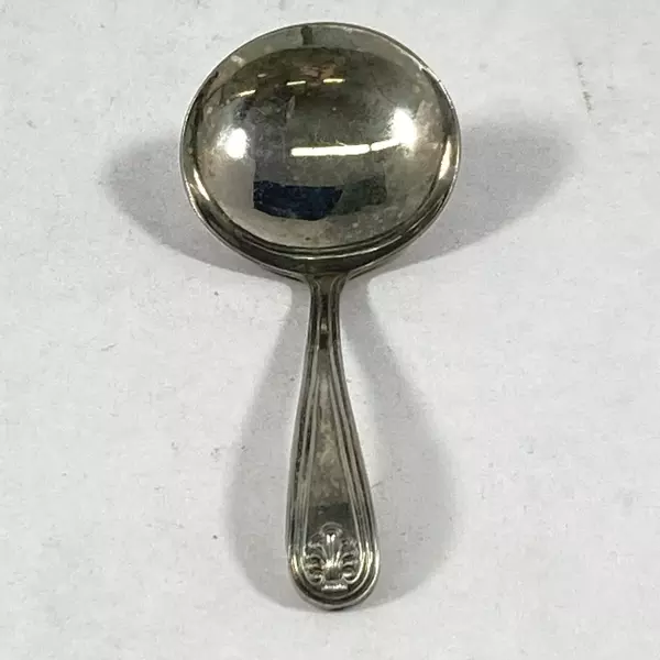 Vintage W.A. EPNS Baby Spoon Sheffield England Shell Pattern 4.75" Long