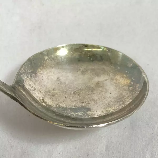 Vintage W.A. EPNS Baby Spoon Sheffield England Shell Pattern 4.75" Long