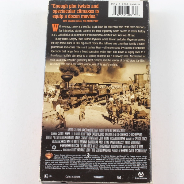 How the West Was Won VHS 2000 Warner Bros John Wayne Debbie Reynolds