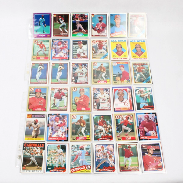 Lot of Vintage 89 1980s & 90s Baseball St Louis Cardinals