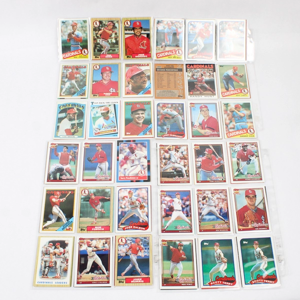 Lot of Vintage 89 1980s & 90s Baseball St Louis Cardinals