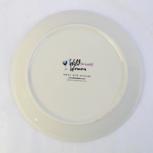 Hand Painted Wild Women Wine Fairy Plate 7.5"