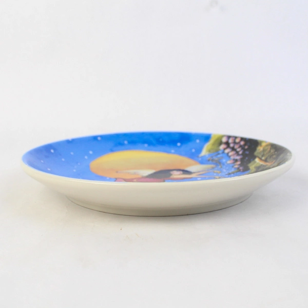 Hand Painted Wild Women Wine Fairy Plate 7.5"