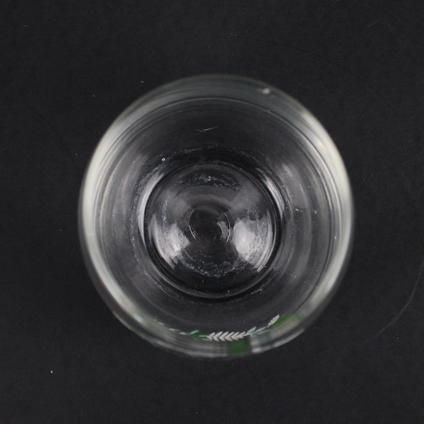 Hand Painted Flat Bottom Crystal Wine Glass Gather Together With Grateful Hearts