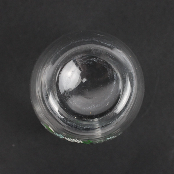 Hand Painted Flat Bottom Crystal Wine Glass Gather Together With Grateful Hearts