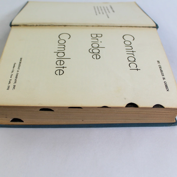 Contract Bridge Complete by Charles Goren 1952 Hardcover Worn Vintage