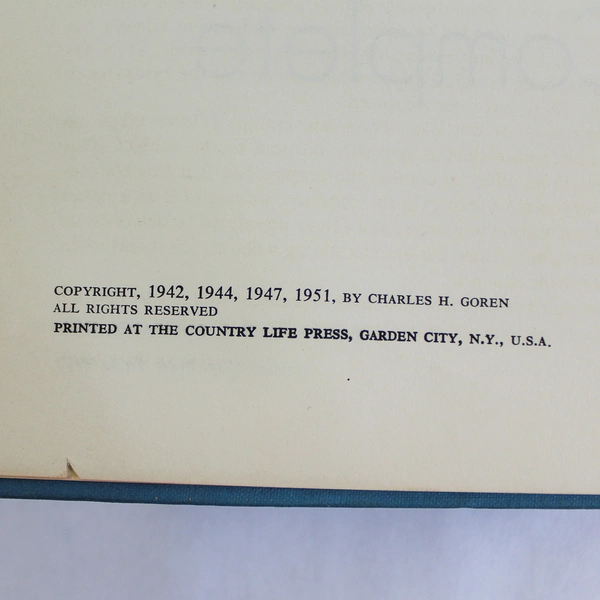 Contract Bridge Complete by Charles Goren 1952 Hardcover Worn Vintage