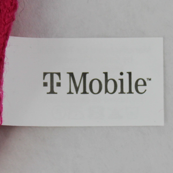 T-Mobile Tuesdays Black & Pink Striped Knit Scarf 62" - Good Pre-Owned