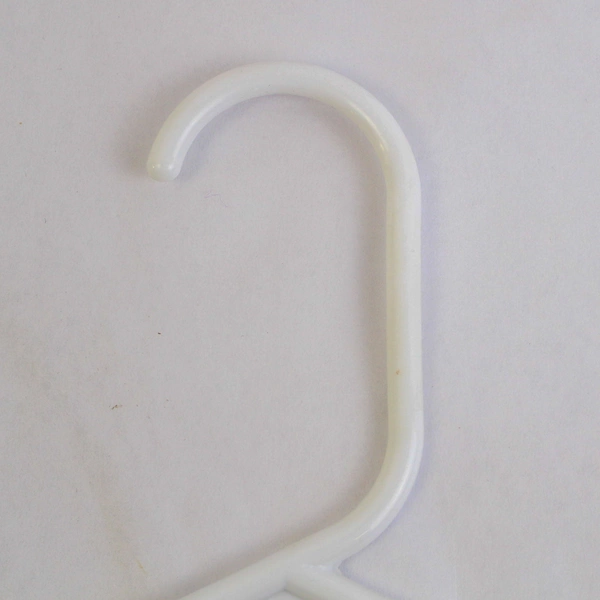 Lot of 10 Opaque White Plastic Shirts or Pants Clothes Hangers